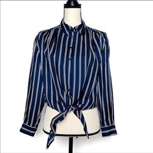 Joie 100% SILK blouse with cute tie in front